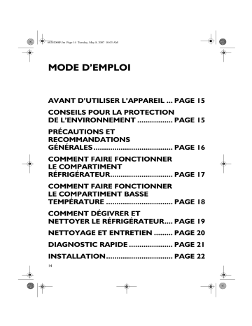 Mode d'emploi | Whirlpool MCK 86 A Manuel utilisateur | Fixfr