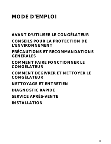 Mode d'emploi | Whirlpool GKA 1412 Manuel utilisateur | Fixfr