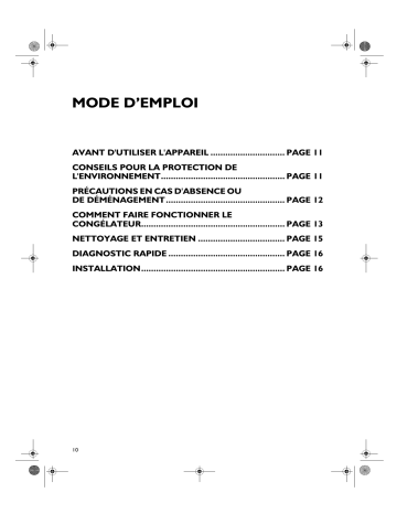 Mode d'emploi | Whirlpool BA 195 SA+ Manuel utilisateur | Fixfr