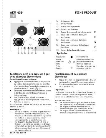 Mode d'emploi | Whirlpool AKM439/NB Manuel utilisateur | Fixfr