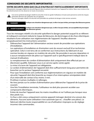 Mode d'emploi | Whirlpool AKZ 541 IX Manuel utilisateur | Fixfr