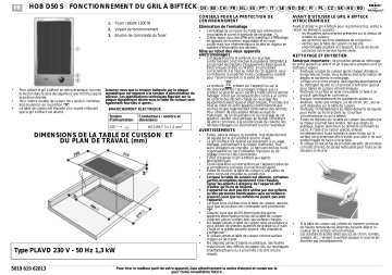 Mode d'emploi | Whirlpool HOB D50 S Manuel utilisateur | Fixfr