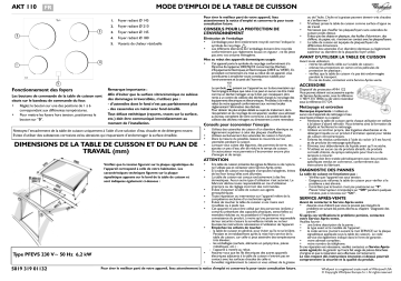 Mode d'emploi | Whirlpool AKT 110/WH Manuel utilisateur | Fixfr