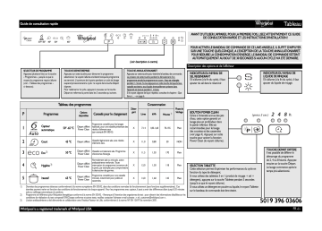 Mode d'emploi | Whirlpool ADG 6353 A+ PC FD Manuel utilisateur | Fixfr