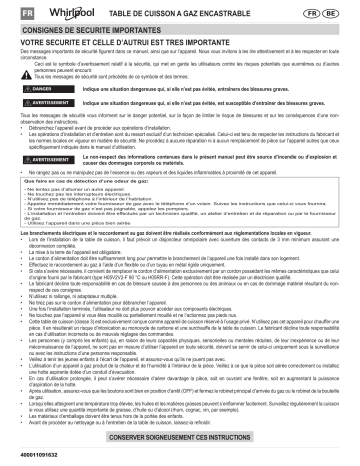 Mode d'emploi | Whirlpool AKT 615/IXL Manuel utilisateur | Fixfr