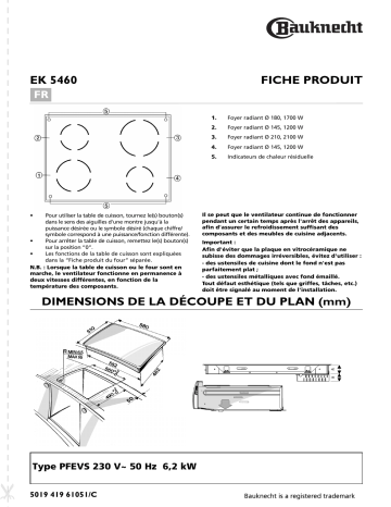 Mode d'emploi | Whirlpool EK 5460 IN Manuel utilisateur | Fixfr