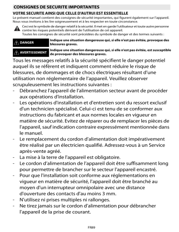 Mode d'emploi | Whirlpool AKZM 8900/GK Manuel utilisateur | Fixfr