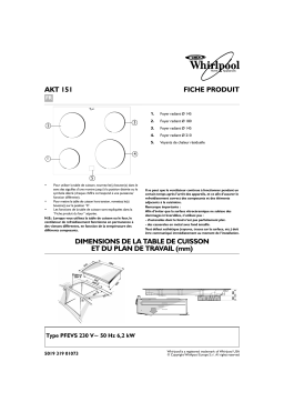 Whirlpool AKT 151/IX Manuel utilisateur