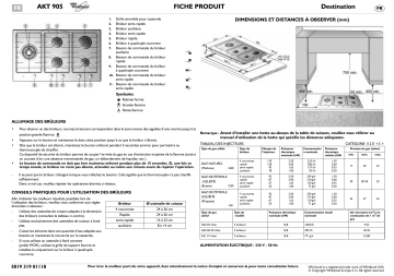 Mode d'emploi | Whirlpool AKT 905/IX Manuel utilisateur | Fixfr