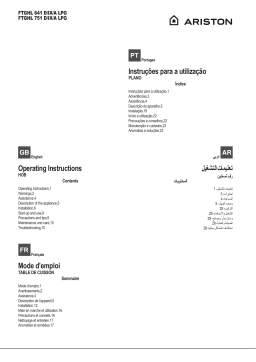 Indesit FTGHL 641 D/IX/A LPG Manuel utilisateur