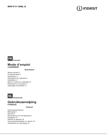 Mode d'emploi | Whirlpool KP9F11S(X)/NL S Manuel utilisateur | Fixfr
