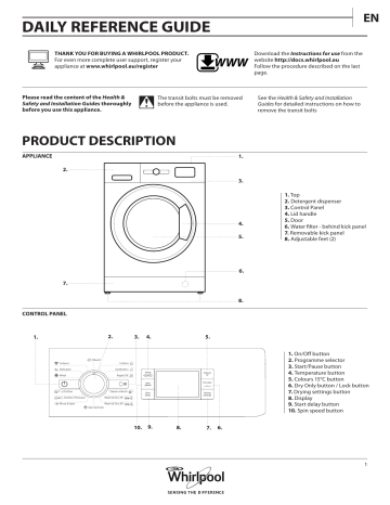 Mode d'emploi | Whirlpool WWDC 11716 S Manuel utilisateur | Fixfr