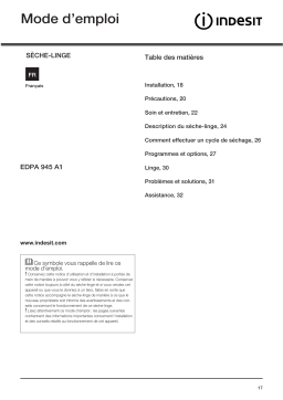 Whirlpool EDPA 945 A1 ECO (EU) Manuel utilisateur