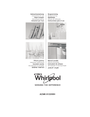 Mode d'emploi | Whirlpool ACMK 6123/WH Manuel utilisateur | Fixfr