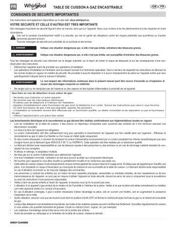 Mode d'emploi | Whirlpool GOW 7553/NB FR Manuel utilisateur | Fixfr