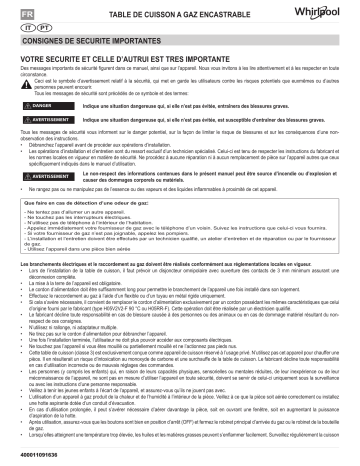 Mode d'emploi | Whirlpool GMA 7414/IXL Manuel utilisateur | Fixfr