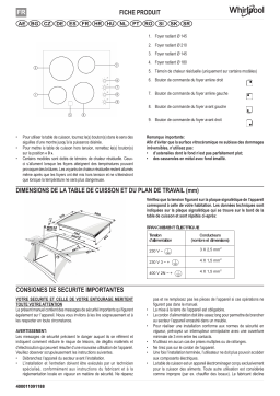 Whirlpool AKM 9010/NE Manuel utilisateur