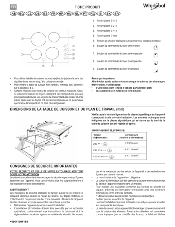 Mode d'emploi | Whirlpool AKM 9010/NE Manuel utilisateur | Fixfr