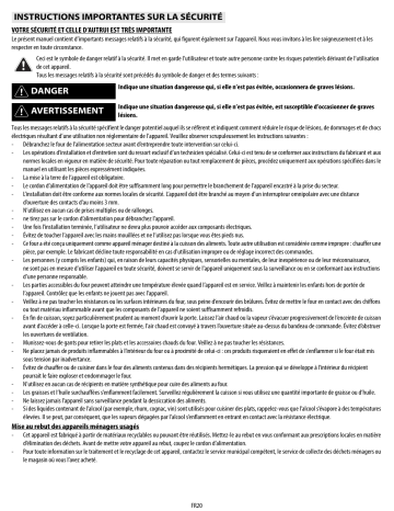 Mode d'emploi | Whirlpool AKP 135/05 WH Manuel utilisateur | Fixfr