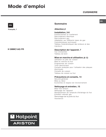 Mode d'emploi | Whirlpool H5MMC1AG (X) FR Manuel utilisateur | Fixfr