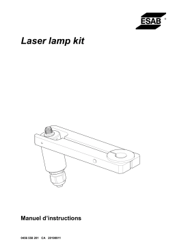 ESAB Laser lamp kit Manuel utilisateur