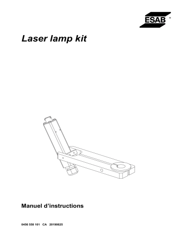 ESAB Laser lamp kit Manuel utilisateur | Fixfr