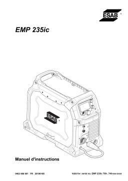 ESAB EMP 235ic Manuel utilisateur