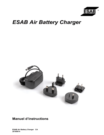 ESAB ESAB Air Battery Charger Manuel utilisateur | Fixfr