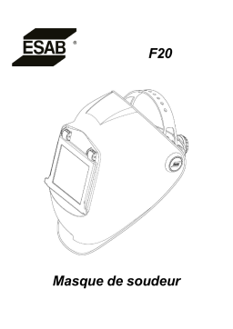 ESAB F20 Manuel utilisateur