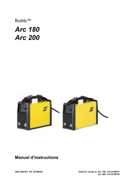 ESAB Arc 180 Manuel utilisateur