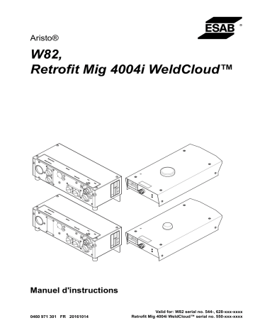 Retrofit Mig 4004i WeldCloud™ | ESAB W82 Manuel utilisateur | Fixfr