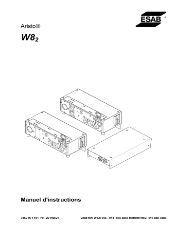 ESAB W82 Aristo Manuel utilisateur | Fixfr