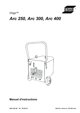 ESAB 300 Manuel utilisateur