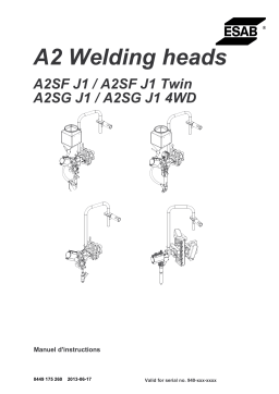 ESAB A2 Welding heads Manuel utilisateur