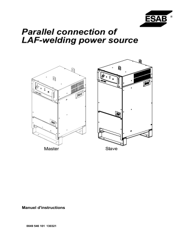 ESAB Parallel connection of LAF xxx1- Welding power sources Manuel utilisateur | Fixfr