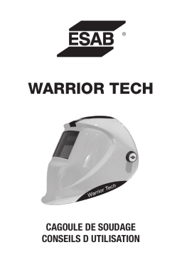 ESAB Warrior Tech welding helmet Manuel utilisateur