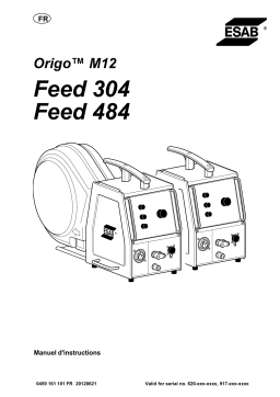 ESAB Feed 304 M12 Manuel utilisateur