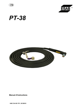 ESAB PT 38 Manuel utilisateur