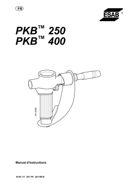 ESAB PKB 400 Manuel utilisateur