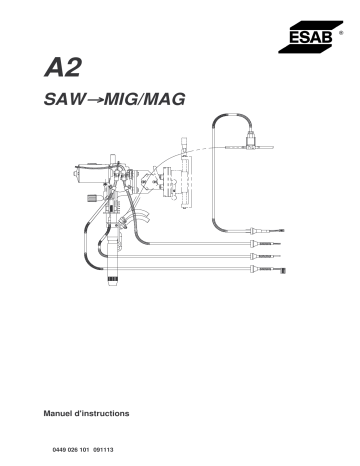 ESAB A2 SAW → MIG/MAG Manuel utilisateur | Fixfr