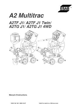 ESAB A2 Multitrac Manuel utilisateur