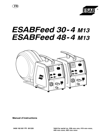 ESABFeed 30-4 M13 | ESAB ESABFeed 48-4 M13 Manuel utilisateur | Fixfr