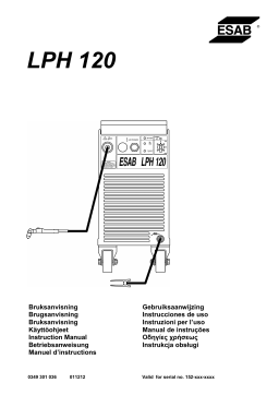 ESAB LPH 120 Manuel utilisateur