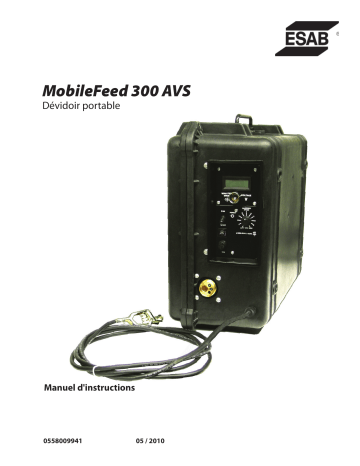 ESAB MobileFeed 300 AVS Manuel utilisateur | Fixfr