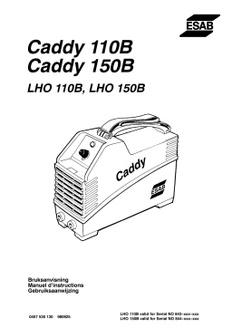 ESAB LHO 110B Manuel utilisateur