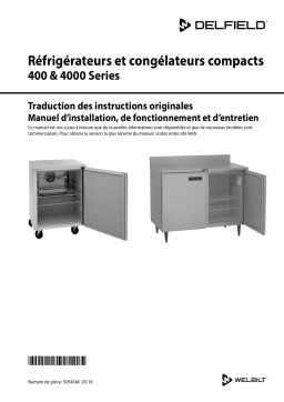 Delfield 400 & 4000 Series Manuel utilisateur