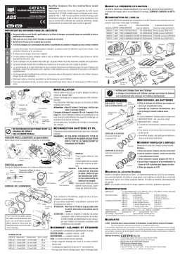 Cateye ABS-20/ABS-25/ABS-30/ABS-35 Headlight Manuel utilisateur