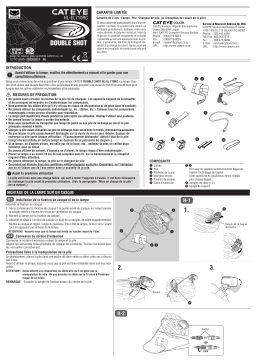 Cateye Double Shot [HL-EL710RC] Headlight Manuel utilisateur