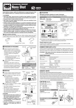 Cateye Nano Shot [HL-EL620RC] Headlight Manuel utilisateur