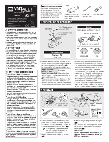 Cateye Volt400 Duplex [HL-EL462RC-H] Headlight Manuel utilisateur | Fixfr